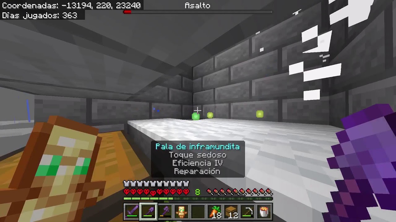 jugando Minecraft xd no puedo hablar con voz xD