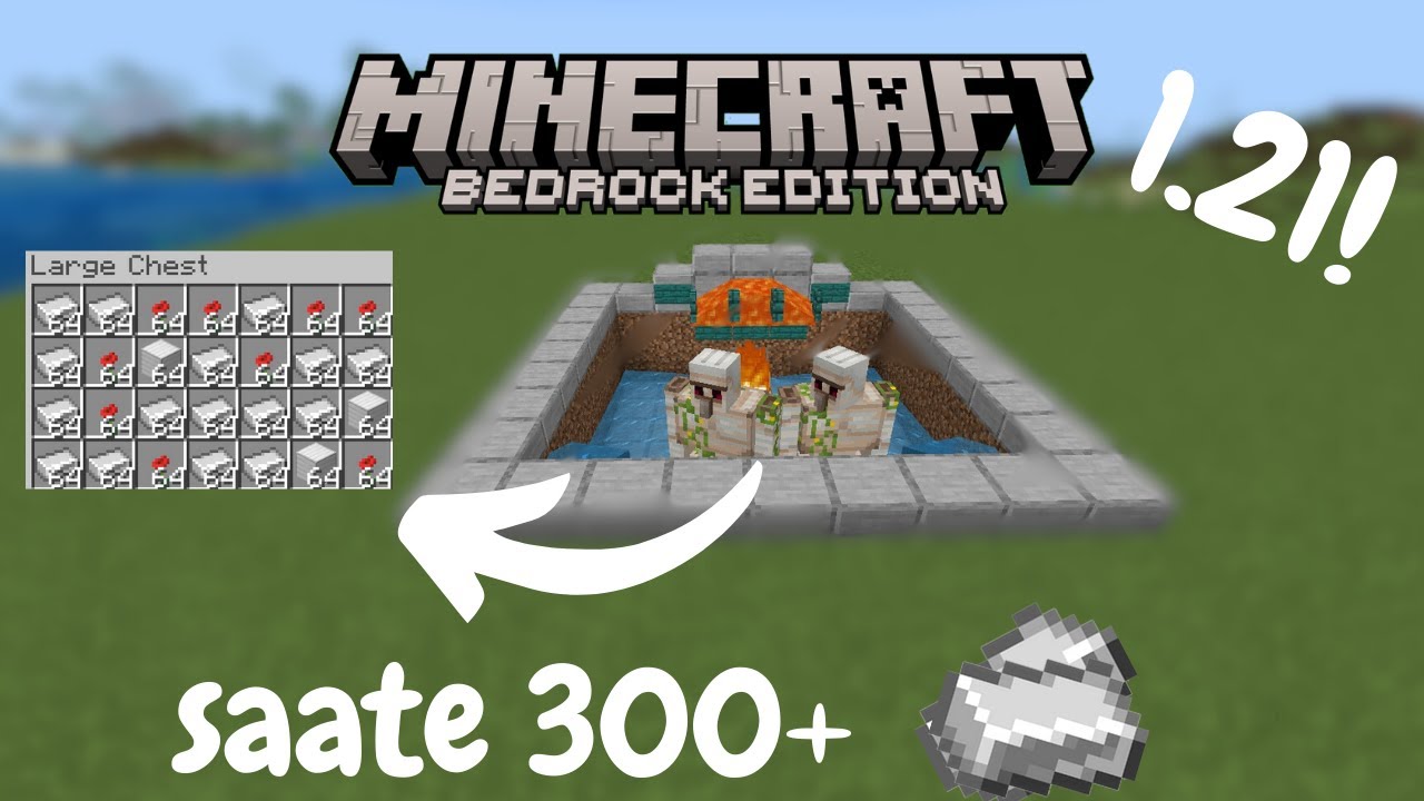 Minecraft En Kolay Demir Farmı | Sınırsız Iron!    #minecraft