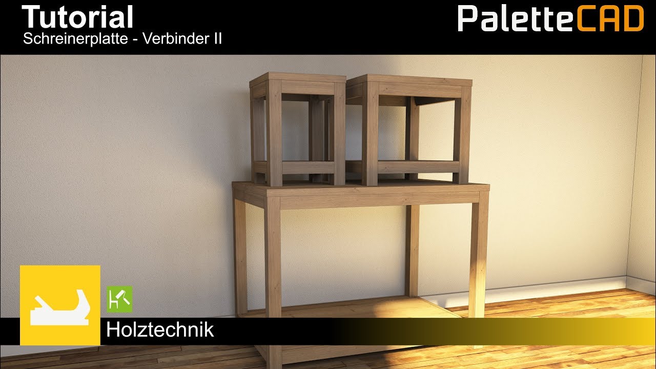 Palette CAD 9 Tutorial - Schreinerplatte - Verbinder 2
