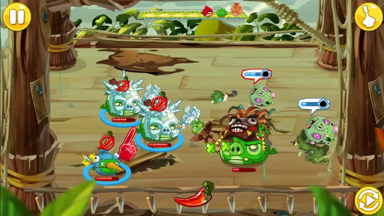 Angry Birds Epic - Ice Archmage Shaman King Apprentice Team / Ice Shamans Gang frosty Ice 'n' Mimic