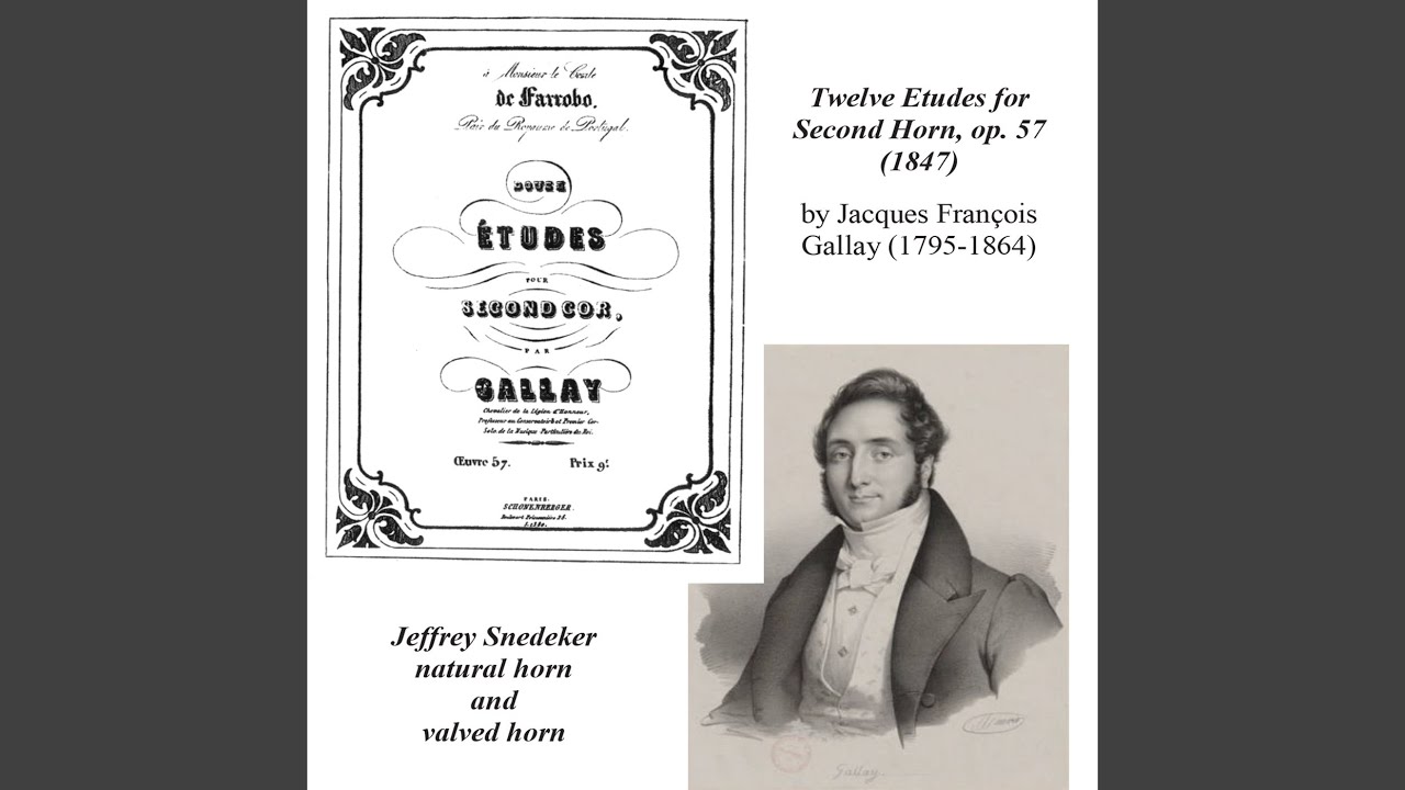 Twelve Etudes, Op. 57, No. 8 Allegretto&ndash;Andante&ndash;Allegretto - valved horn