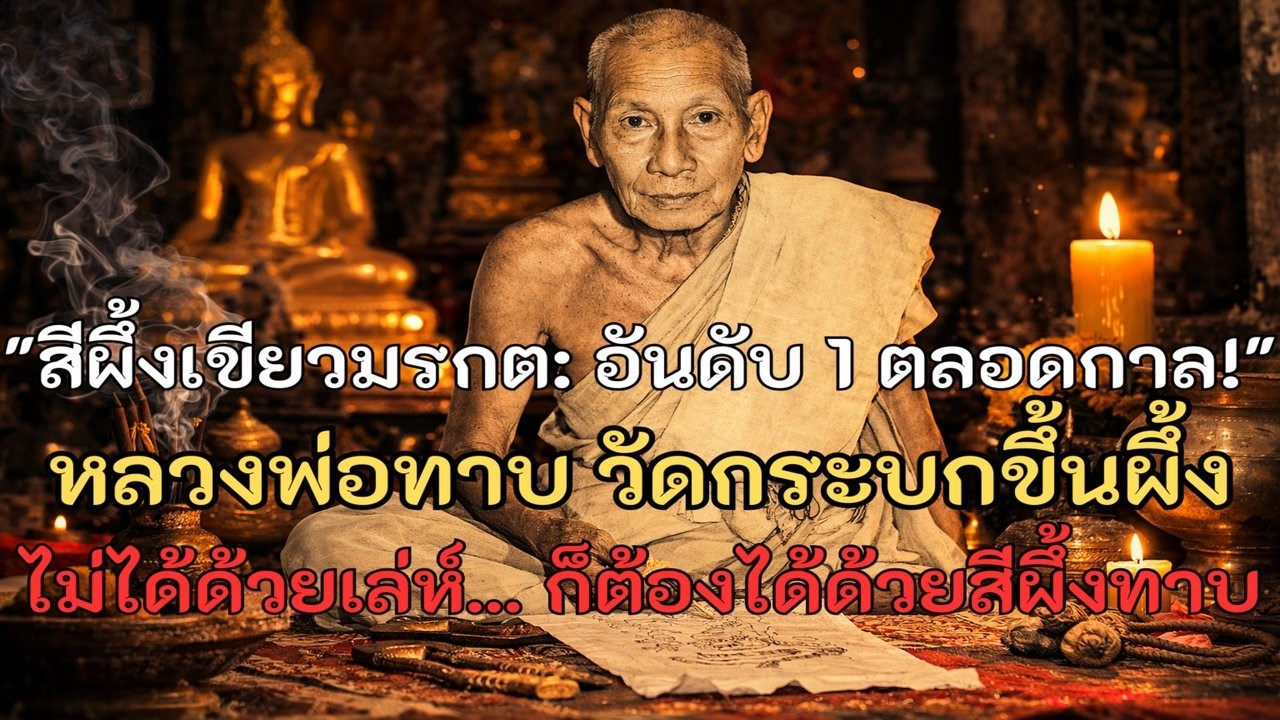 หลวงพ่อทาบ วัดกระบกขึ้นผึ้ง เจาะลึกตำนานสีผึ้งเขียวมรกต อันดับ 1 มหาเสน่ห์ที่โลกต้องจดจำ!