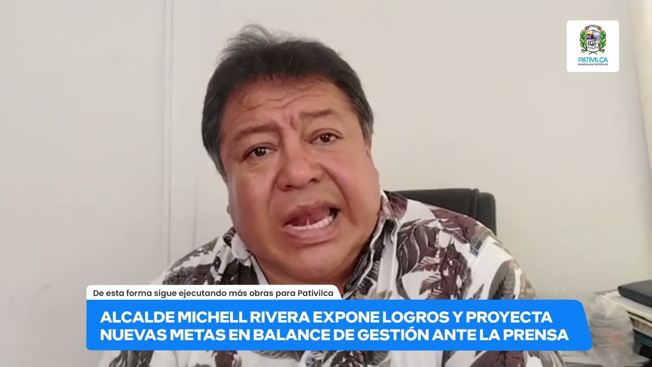 MICHELL RIVERA ANUNCIA LAS PRÓXIMAS INAUGURACIONES DE OBRAS CULMINADAS, COMO EL INICIO DE PROYECTOS