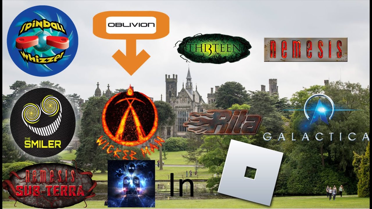 Every Ridable Ride In Roblox Towers (Alton Towers In Roblox) Front And Back Row POV