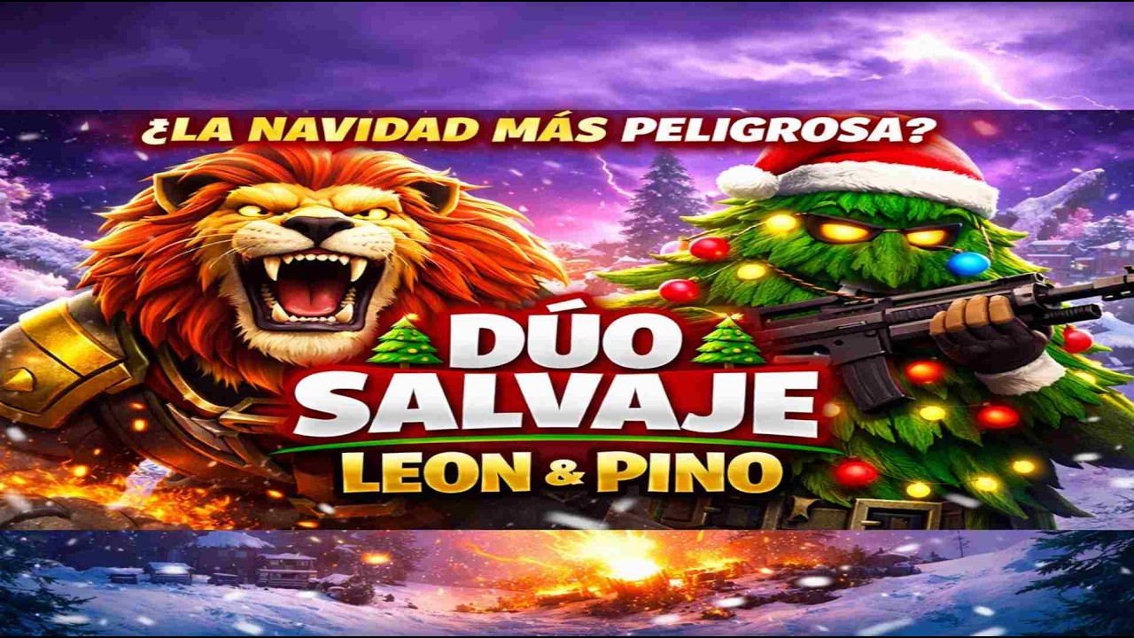 “DÚO SALVAJE – Rugido en la Tormenta” 🦁🎄🔥