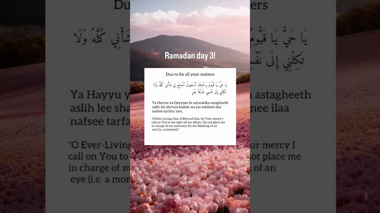 Dua to fix all your Matters #deensquad #muslimvibes #dua #quranquotes  #youtubeshorts #muftimenk
