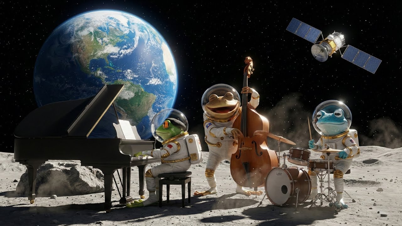 🌙Apollo Steps Waltz  🐸Frog Jazz Band