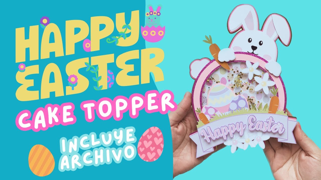 🐣Proyecto PASCUA - Topper con LUZ y SHAKER 🐰✨ 💜