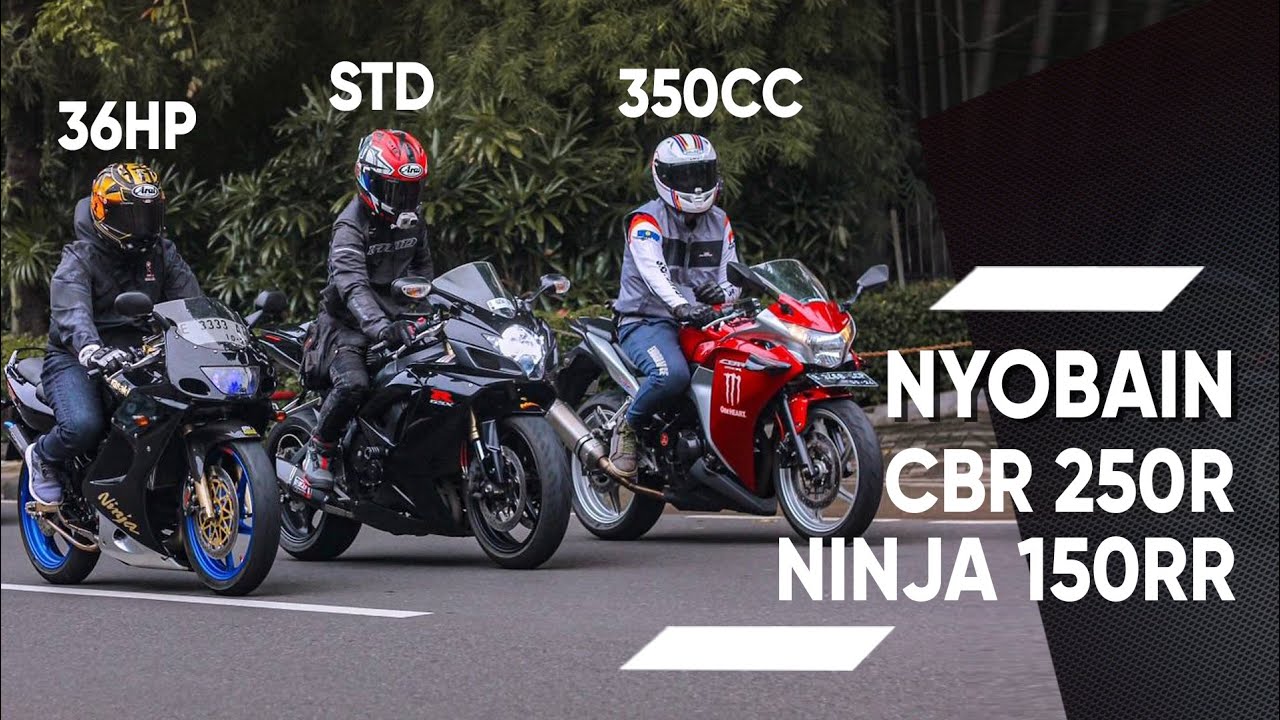 NYOBAIN CBR 250R (350CC) & NINJA 150RR 36HP SAMA GAS GSX-R600 SAMPE 211 KM/H wkwk