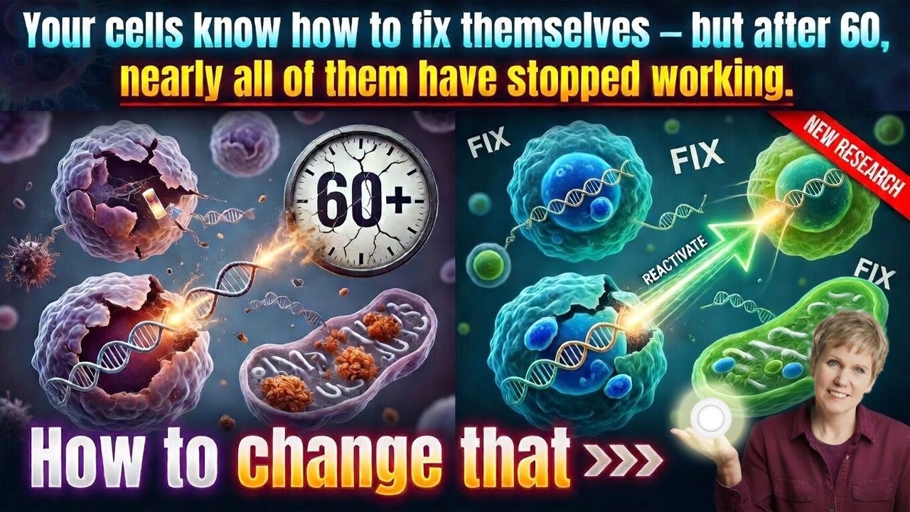 98% of your repair cells are dormant by age 60 🛑