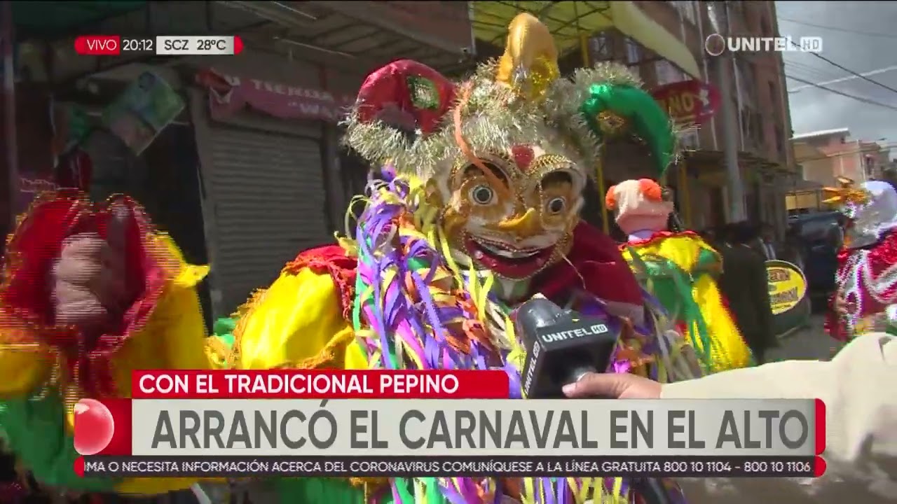 El Alto arrancó con su cronograma carnavalero recibiendo al tradicional Pepino
