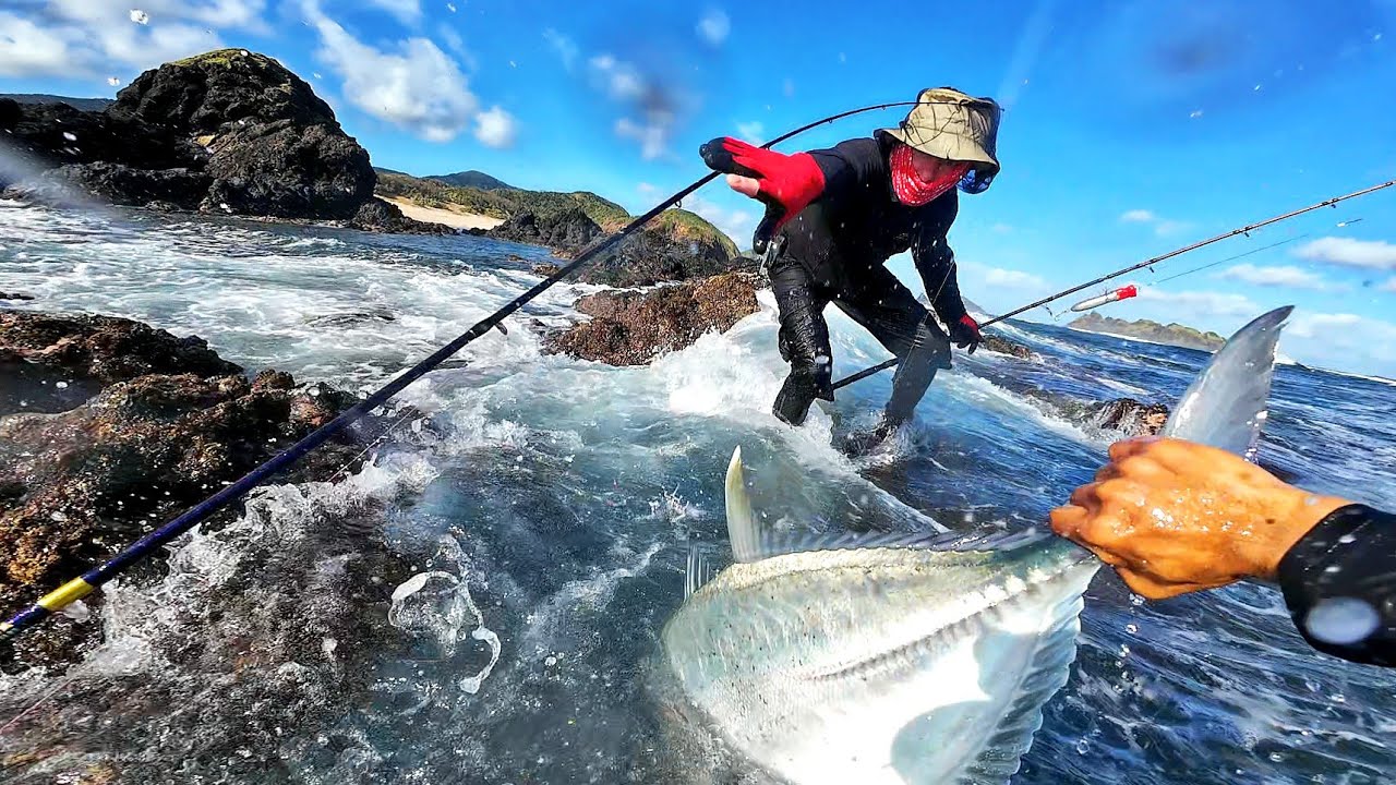 Napalaban sa Giant Trevally ang Medium light- Napaka Imposible ang nangyari!
