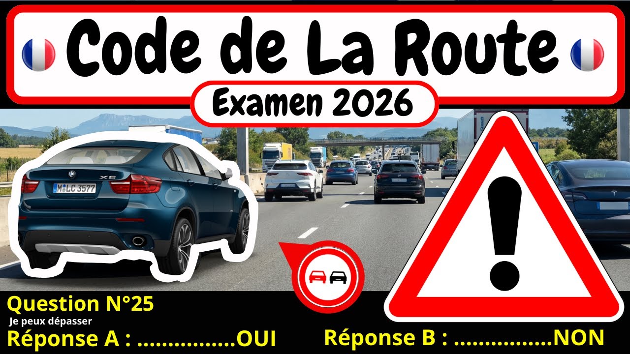 ✅ TEST GRATUIT DU CODE DE LA ROUTE 2026 🚗 #177