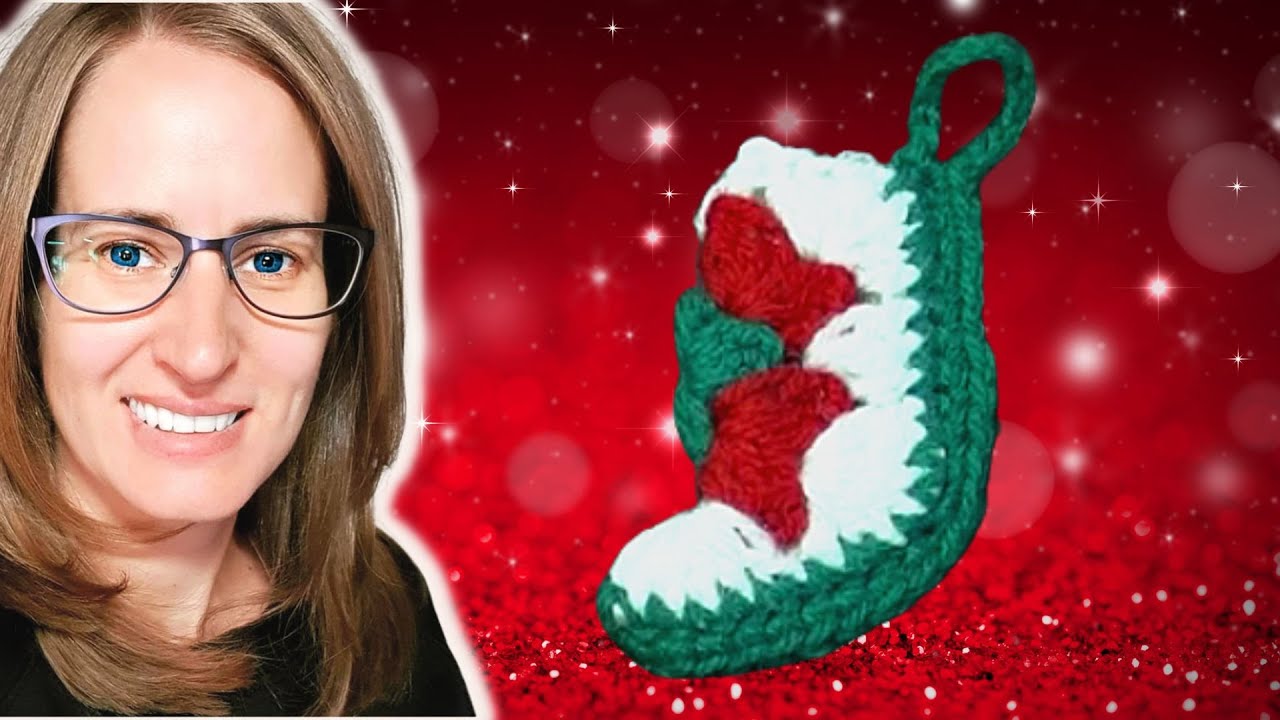 Mini Christmas Stocking Crochet Tutorial