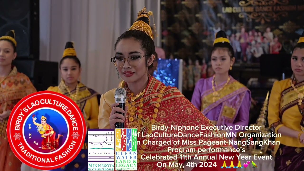 Miss NangSangkhan pageant 2024 -Birdy Niphone and Students