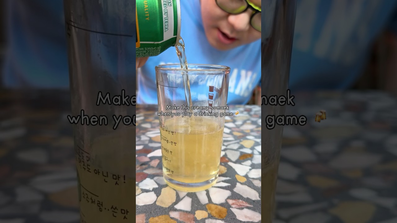 How to make somaek 소맥 만들기 #drinking #soju