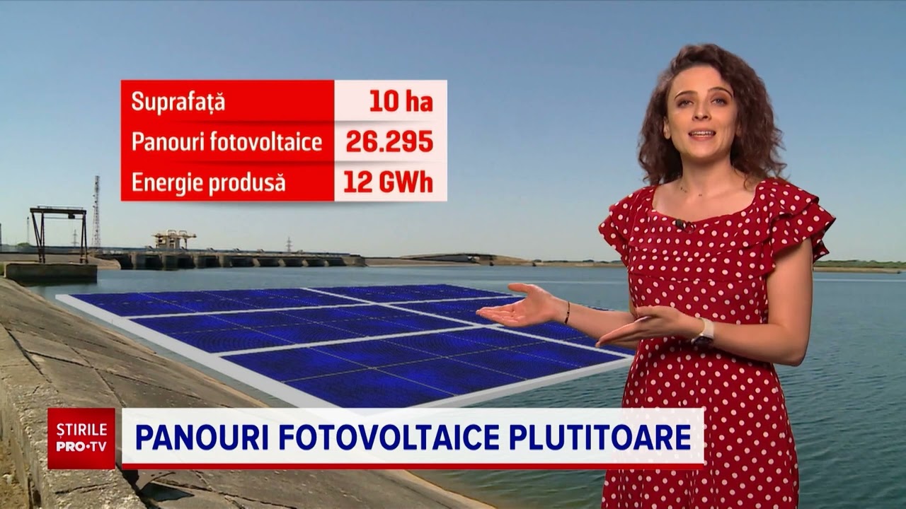 Cum va arăta primul parc fotovoltaic plutitor din România. Va avea o putere instalată de 10 MW