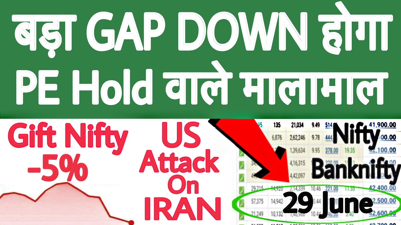 Monday BIG GAP DOWN | US IRAN WAR | Gift Nifty News | Nifty prediction for Monday | Global Market...