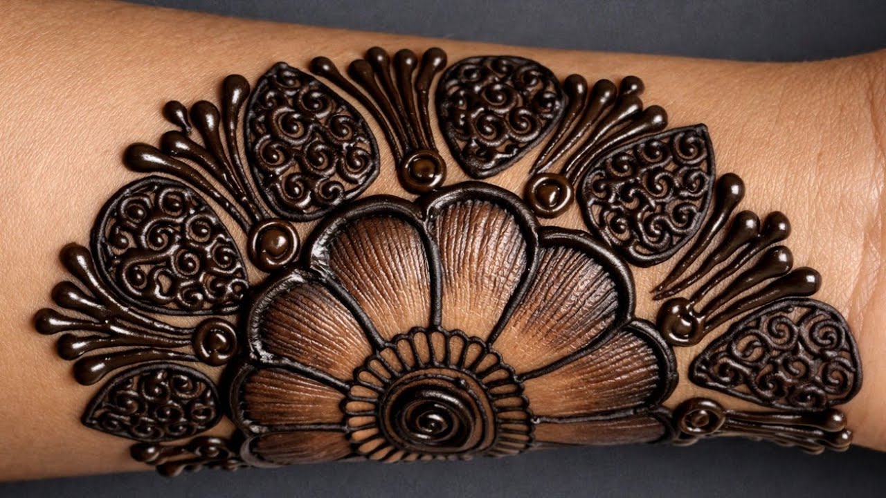 Very very beautiful and full front hand mehndi design // Stylish mehndi design/ arabic mehndi design