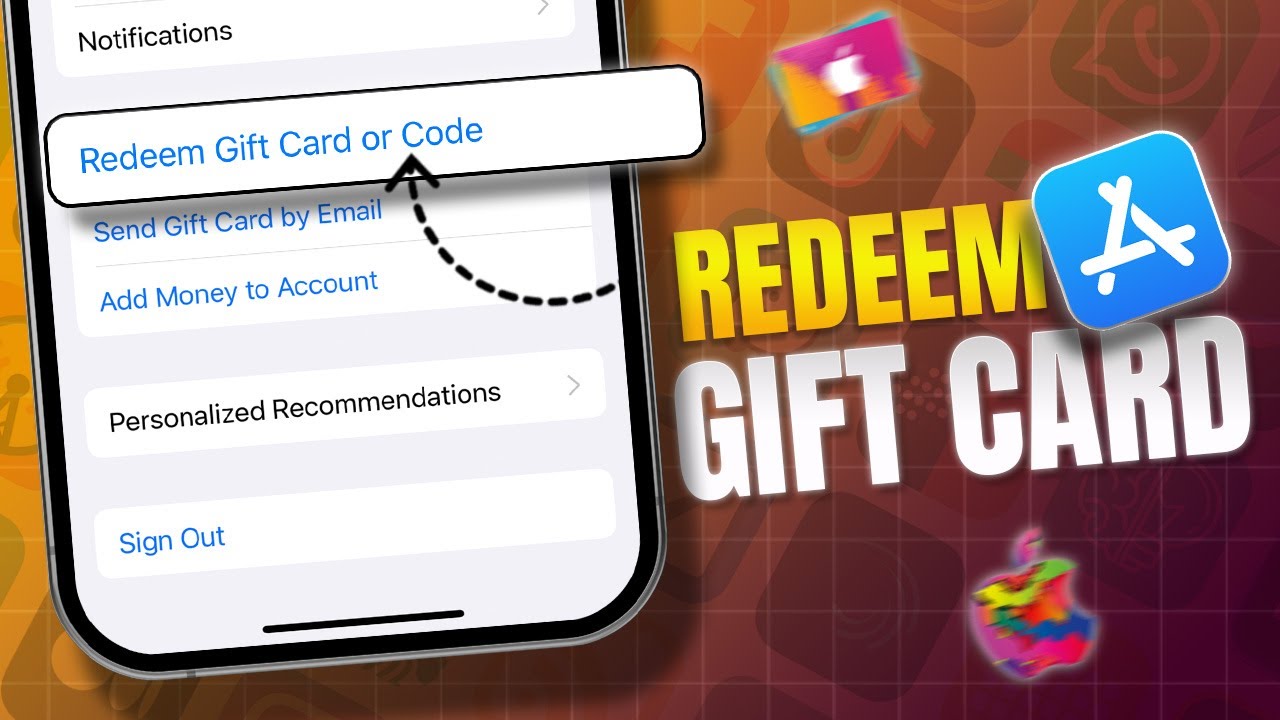 How to Redeem Gift Cards or Codes in The App Store on iPhone | Redeem Apple Gift Card