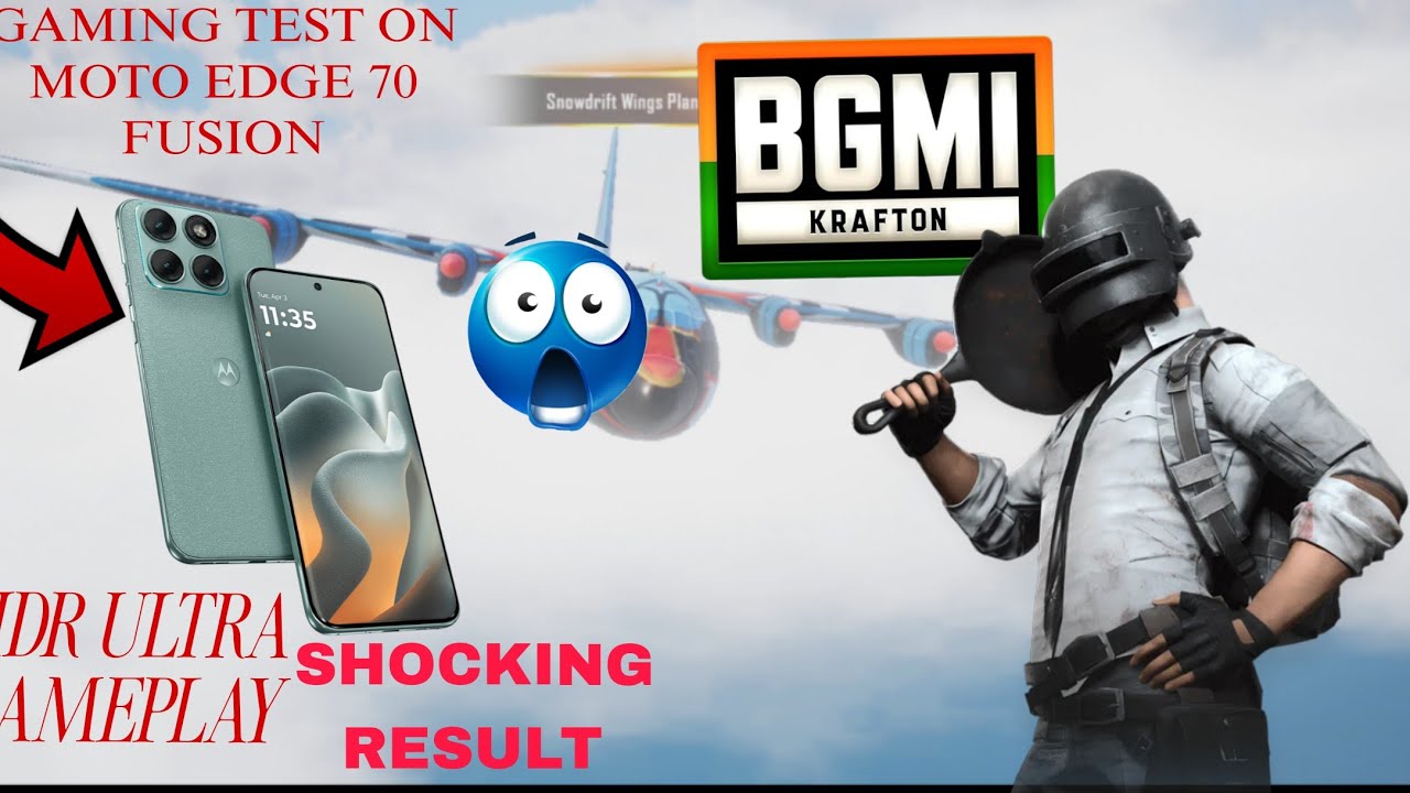 MOTO EDGE 70 FUSION GAMEPLAY TEST BGMI | HDR ULTRA GRAPHICS | 120 FPS ?