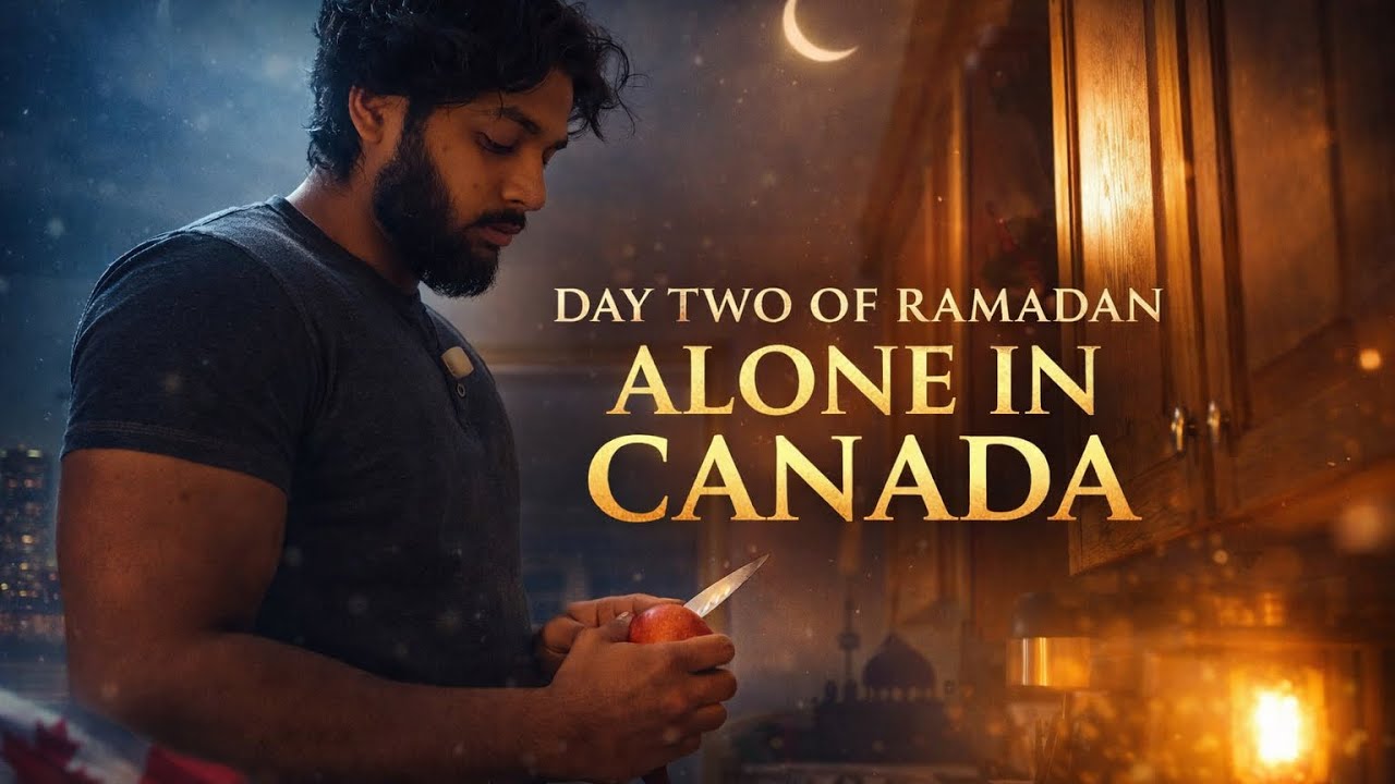 Ramadan Day 2 Vlog | Work, Iftar & Peaceful Night at the Mosque 🇨🇦🌙