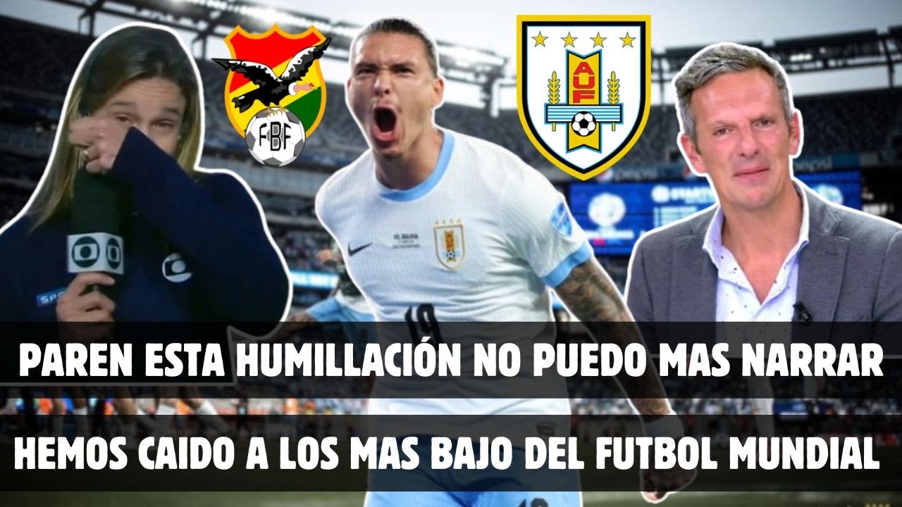 ¡TRISTEZA TOTAL! BOLIVIANOS AL BORDE DEL LLANTO ANTE LA HUMILLACIÓN DE URUGUAY EN LA COPA AMERICA.