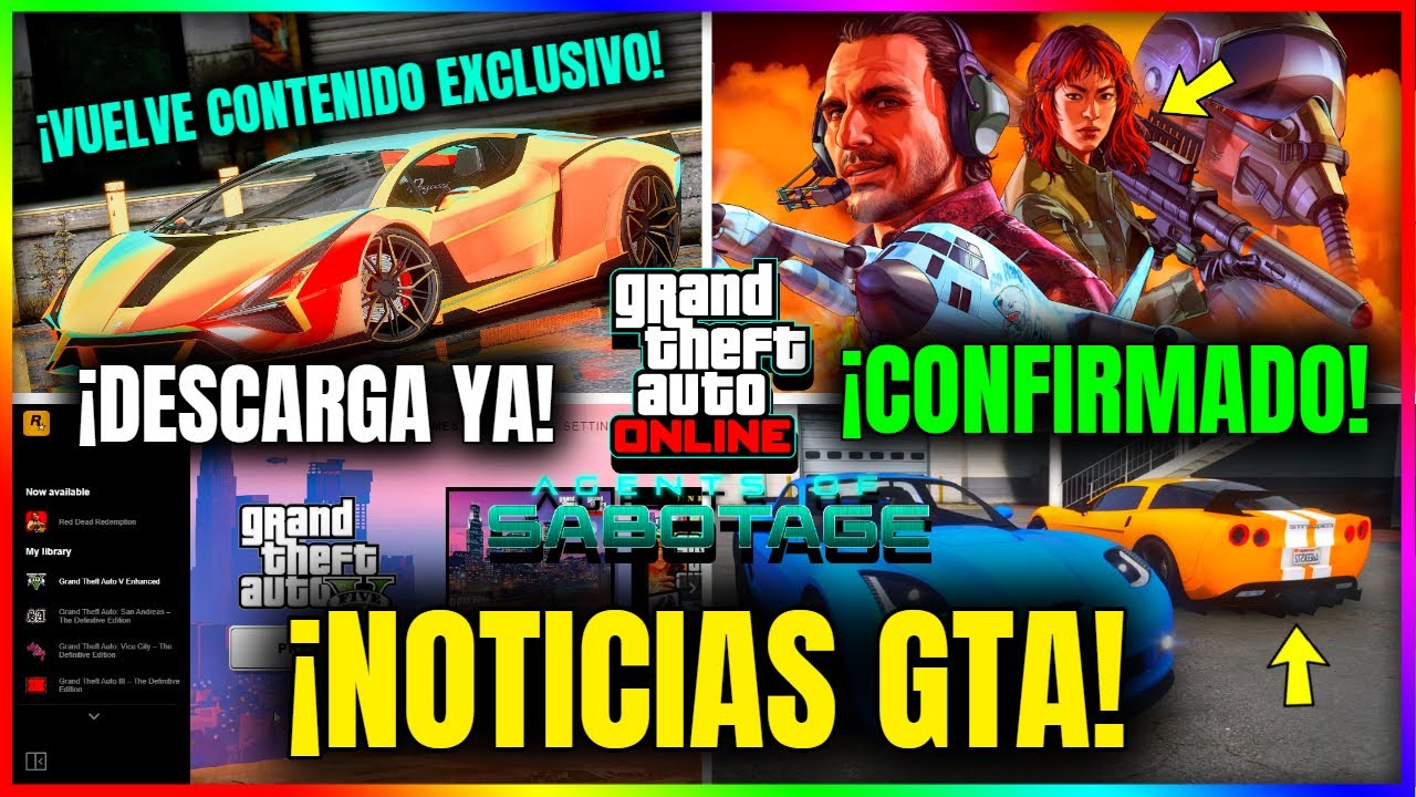 NOTICIAS GTA5 Online! ROCKSTAR CONFIRMA TODO! 4 NUEVOS VEHICULOS, CAMBIOS, GTA6 RESERVA y MUCHO MÁS!