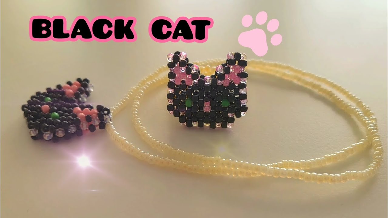 🖤 Black Cat 😻 Beads Craft 😎