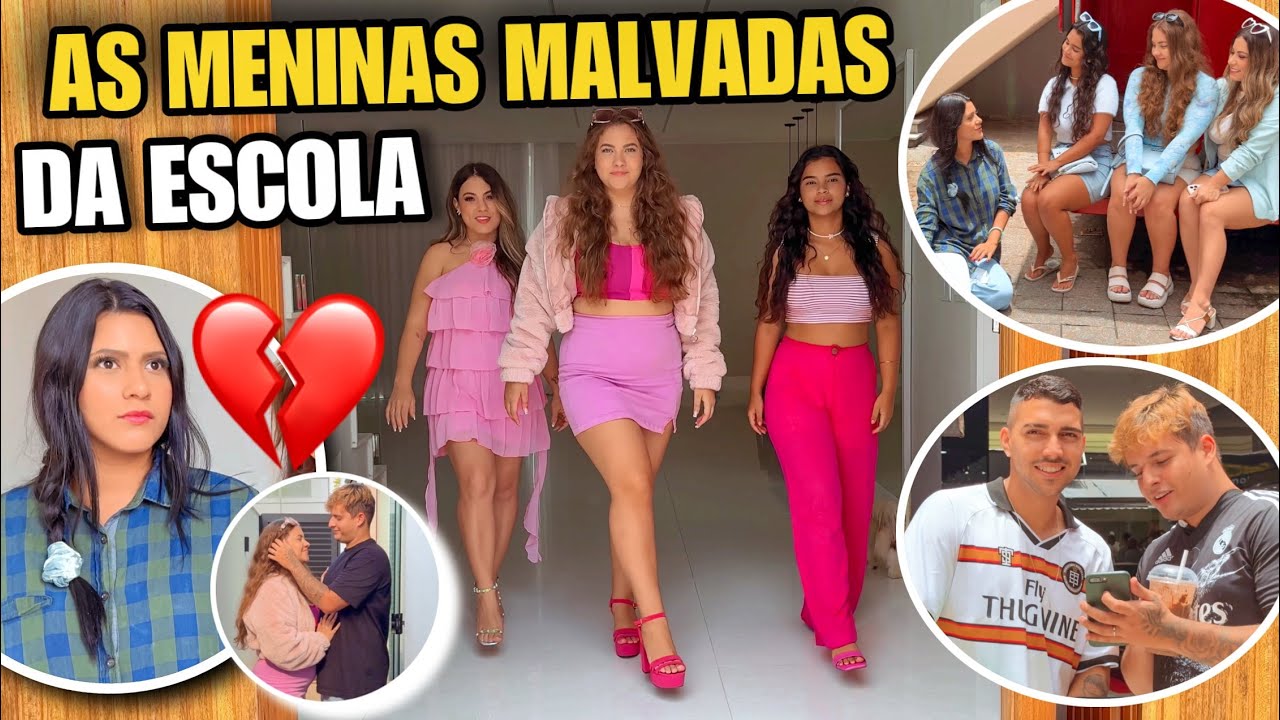 AS MENINAS MALVADAS DA ESCOLA! *ELA QUER MEU CRUSH* 😤😱 *novelinha*