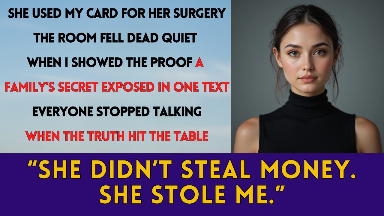 My Sister Stole $7,800 for Surgery — Then I Revealed the Truth in Front of the Entire Family