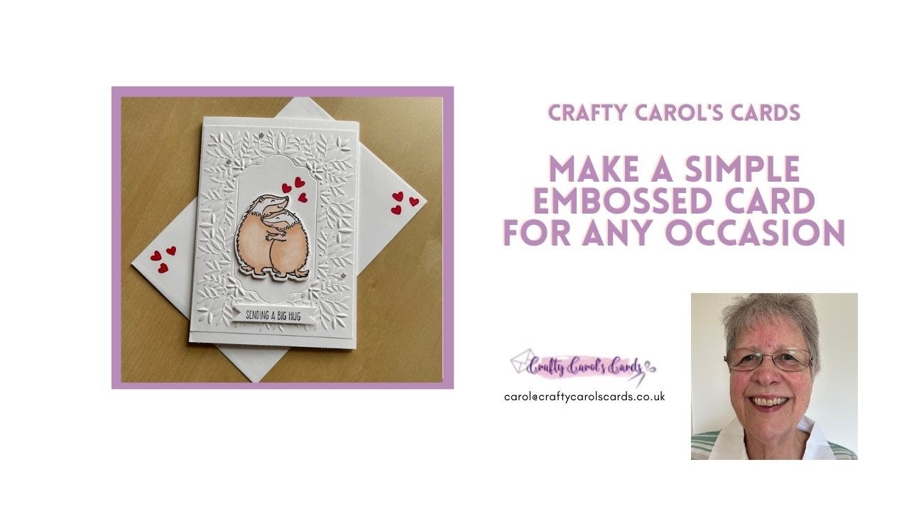 Make a simple embossed card for any occasion