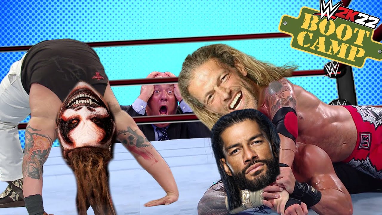 WWE 2K22 BootCamp Wrestling Training with THE FIEND, EDGE & ROMAN REIGNS in WWE 2K BattleGrounds