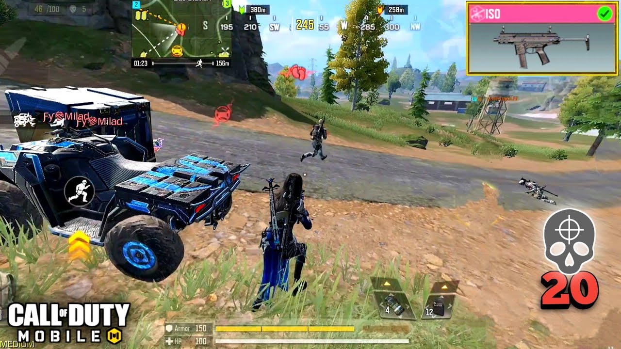 Call Of Duty Mobile: Best ISO Smg Gunsmith For BR + 20 Kills Gameplay (No Commentary)