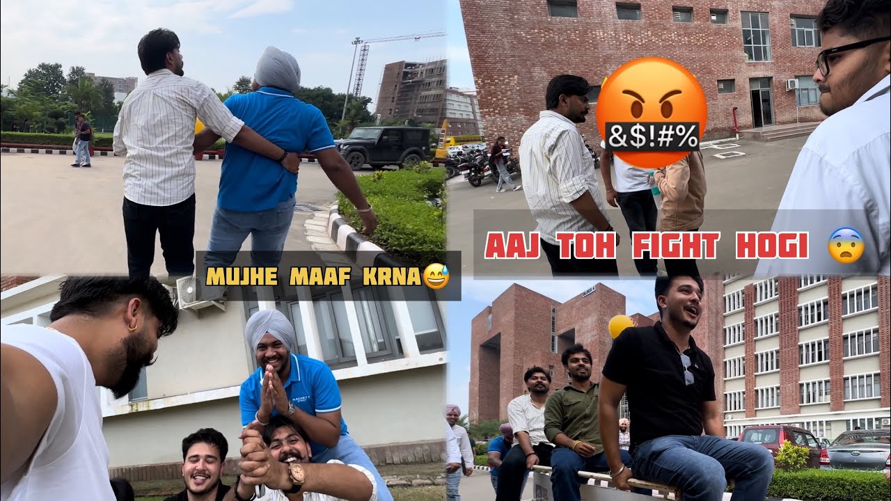 😱College mai hui ldai 😱🙀| Cgc university mohali | Viral Hood #funny #dailyvlog