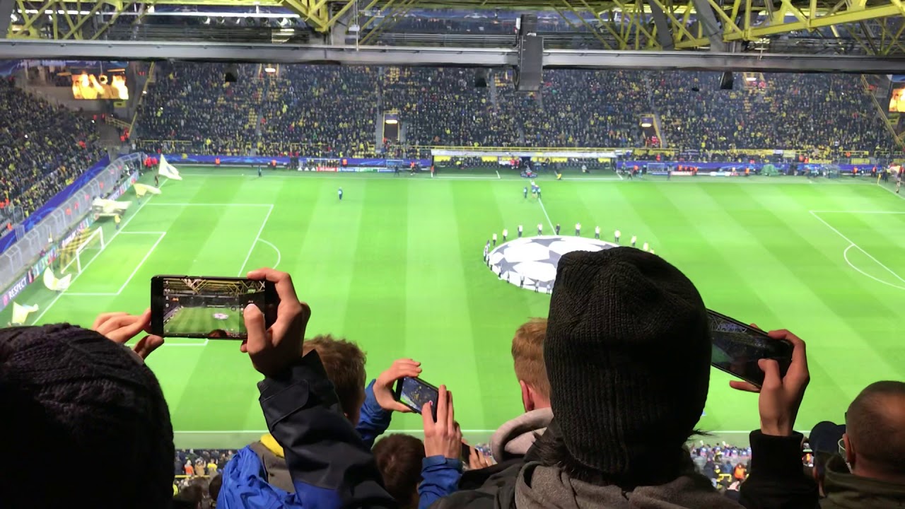 Dortmund Tottenham Heja BvB und UEFA Champions League Anthem 2017