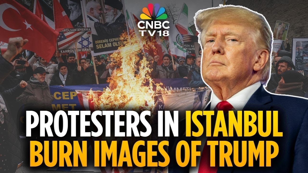 Anti-U.S. Rally In Istanbul: Posters Of Trump Burned Outside U.S. Consulate | N18G