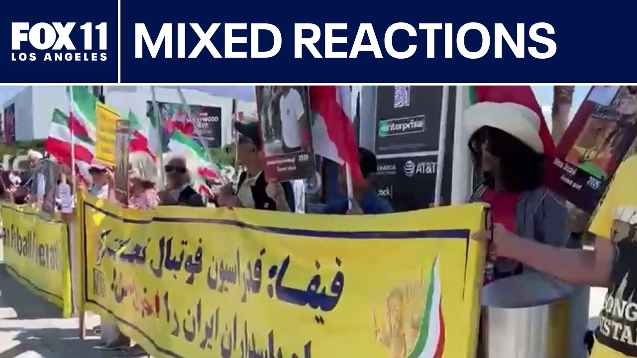 Iran's first World Cup match draws mixed reaction in LA