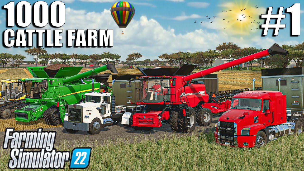 WELCOME TO MY NEW FARM! | 1000 COWS FARM | Farming Simulator 22 - Episode 1