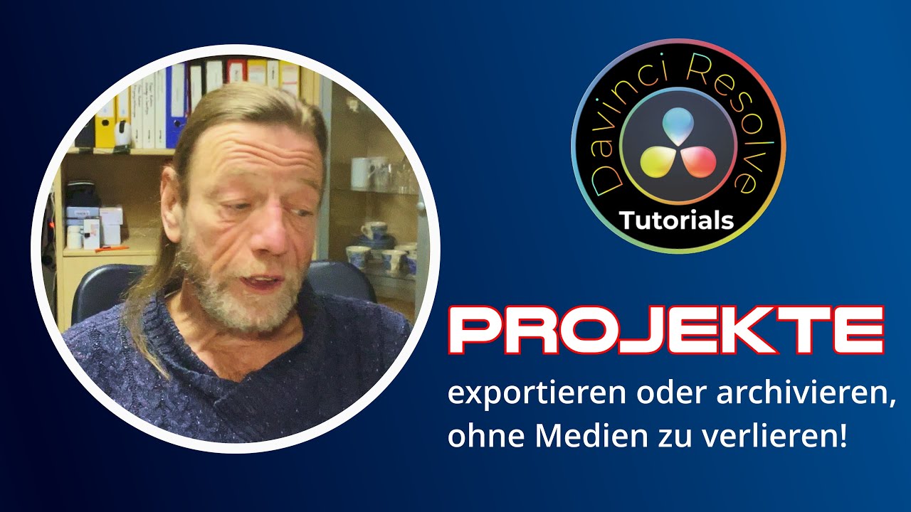 Projekte exportieren oder archivieren, ohne Medien zu verlieren! - DaVinci Resolve einfach erklärt