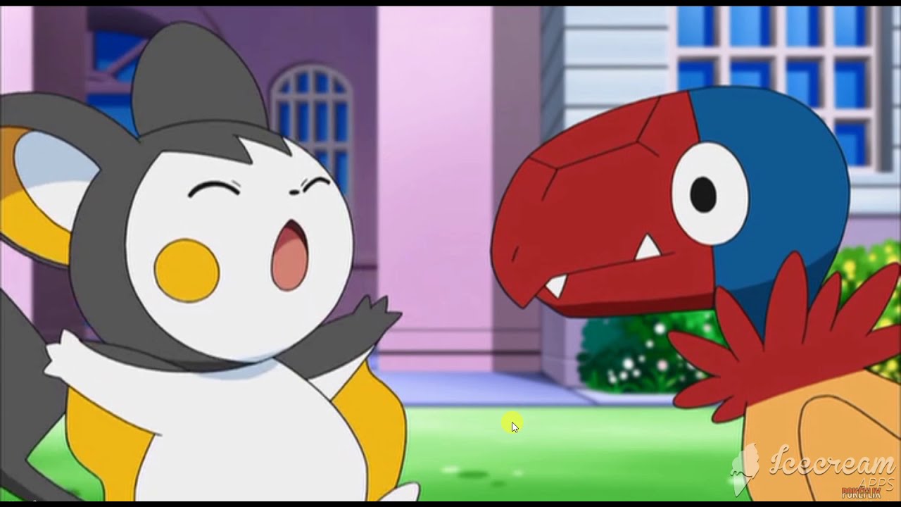 POKEMON EMOLGA USES VOLT SWITCH ON ARCHEN