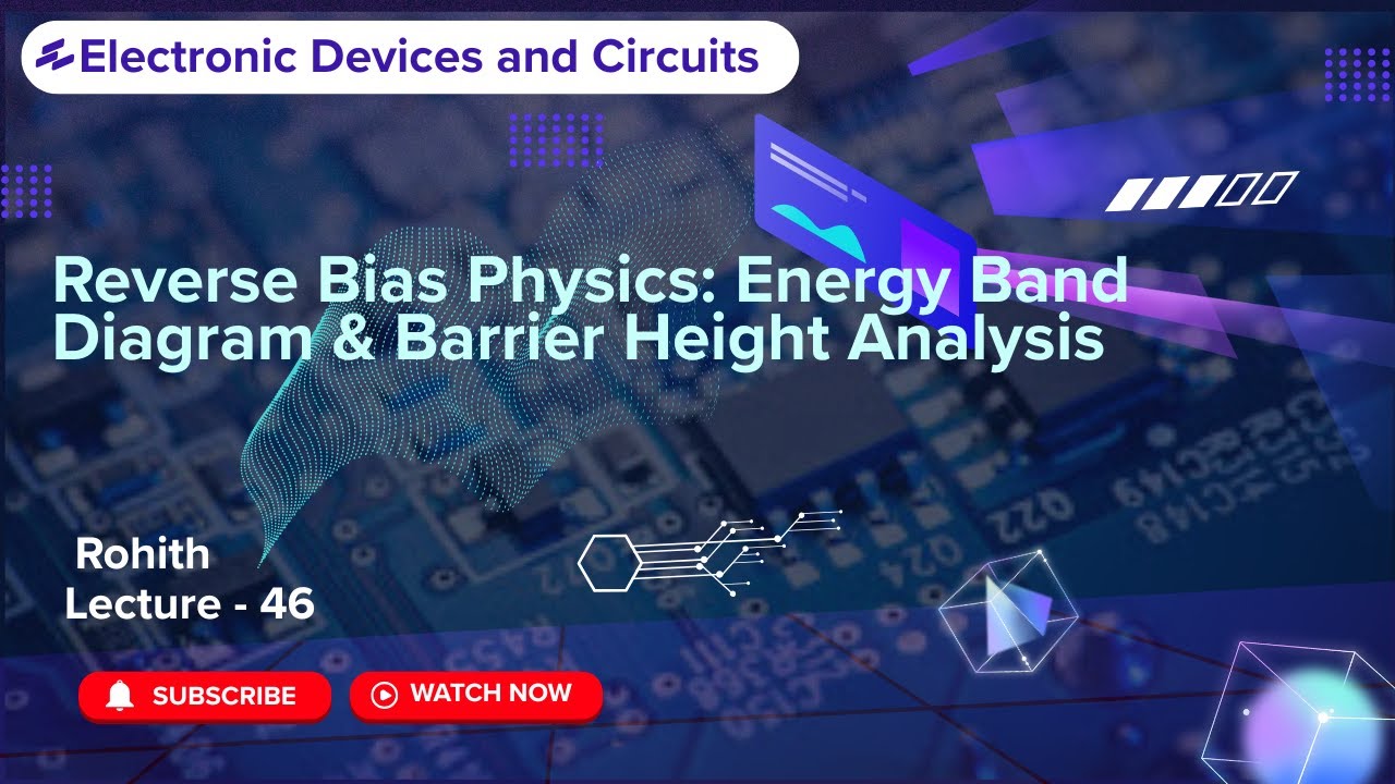 46 Reverse Bias Physics: Energy Band Diagram & Barrier Height Analysis | EDC