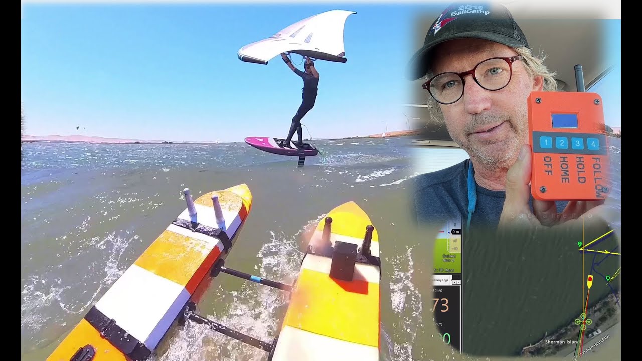 I made a GPS tag so my autonomous boat can follow a wingfoiler!