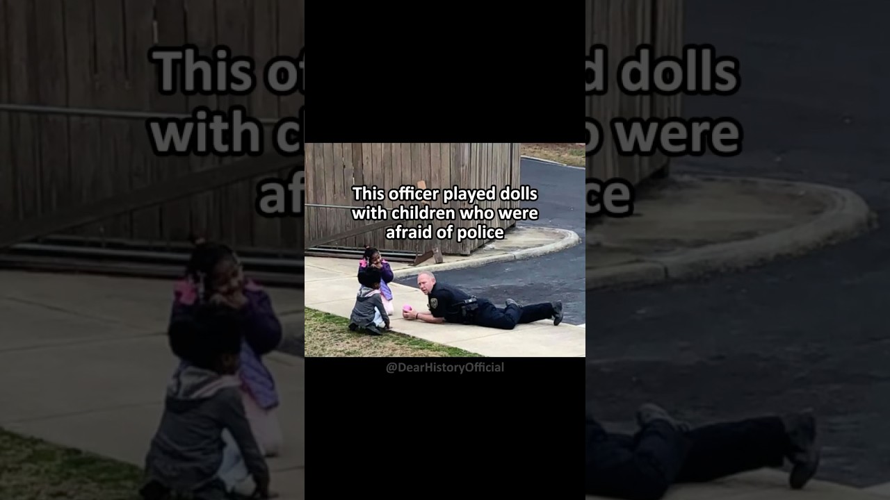 Officer Plays With Kids Who Were Afraid Of Police #truestory #wholesome #police #usa