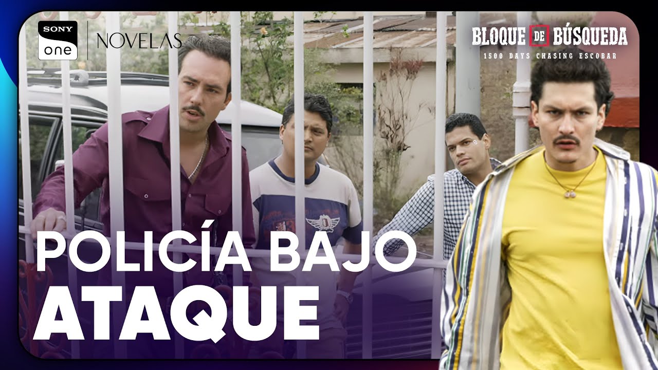 Hombres de escobar disparan a la Polic&iacute;a | Bloque de B&uacute;squeda: Cap&iacute;tulo 13 P5 | Sony Novelas