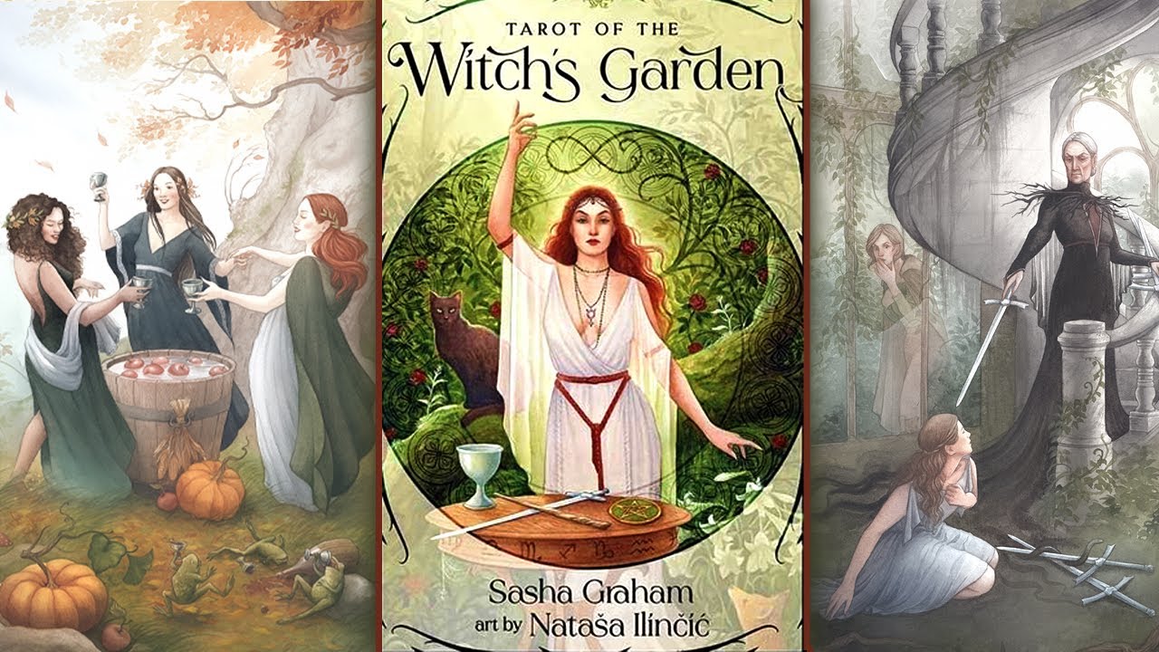 🌳🎃TAROT OF THE WITCH'S GARDEN - Nature, Sorcières et Enchantement réunis dans un jeu magnifique ! 🦉🍁