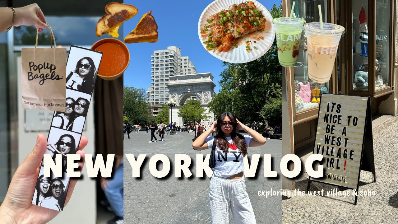 NEW YORK VLOG... but it was mostly me just eating!!! (exploring west village & soho)
