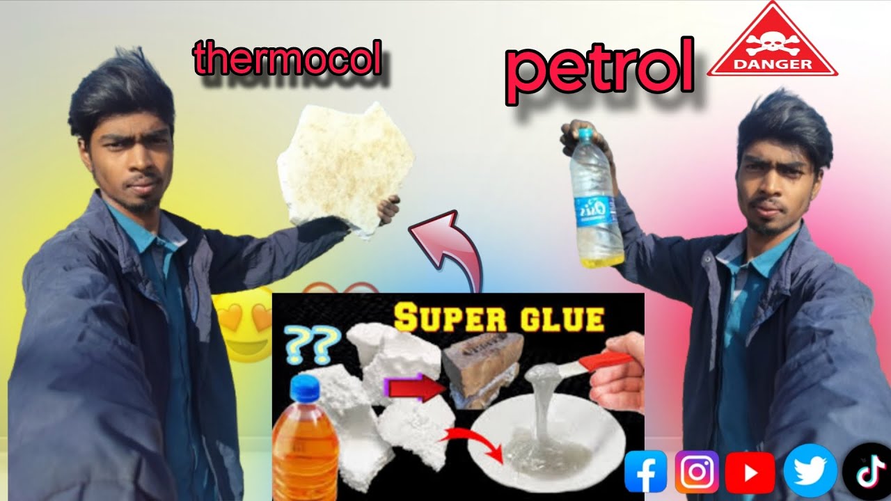 Thermocol and petrol Reaction ☠️ थर्मोकोल और पेट्रोल धमाका
