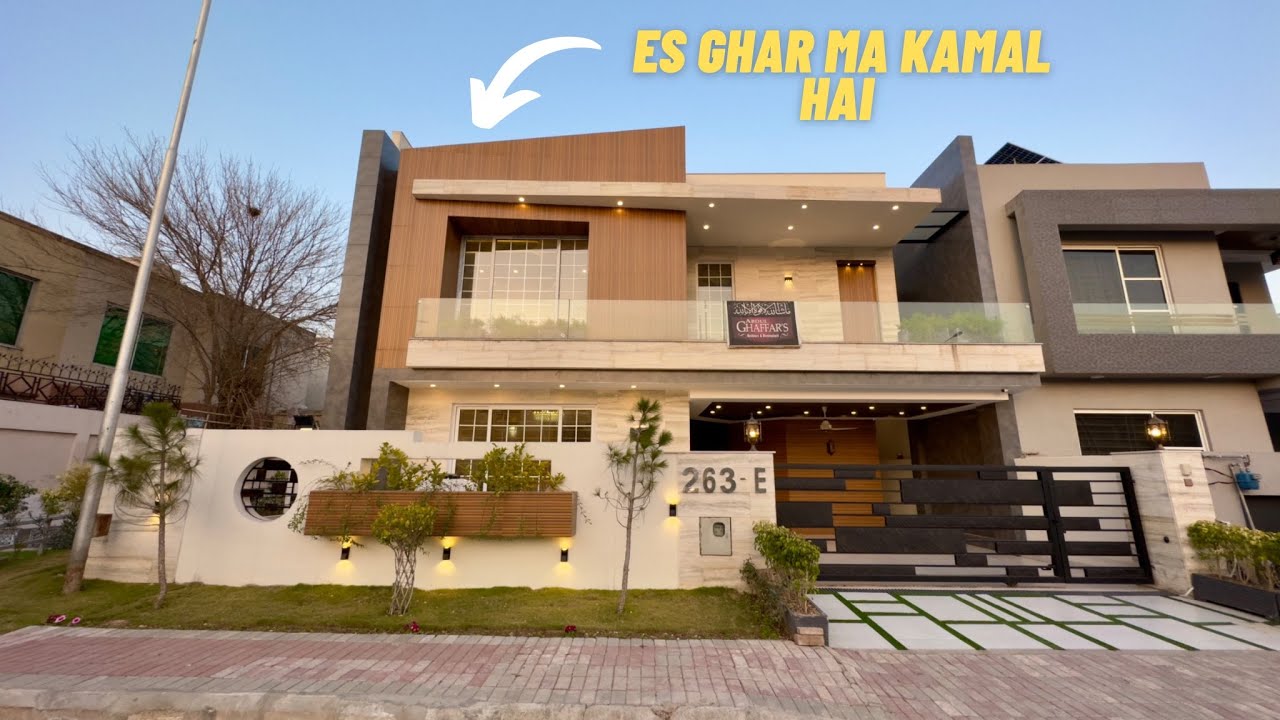 15 Marla Corner SUPER-LUXURY House Tour With 3 Marla Extra-Land In Bahria Town Islamabad