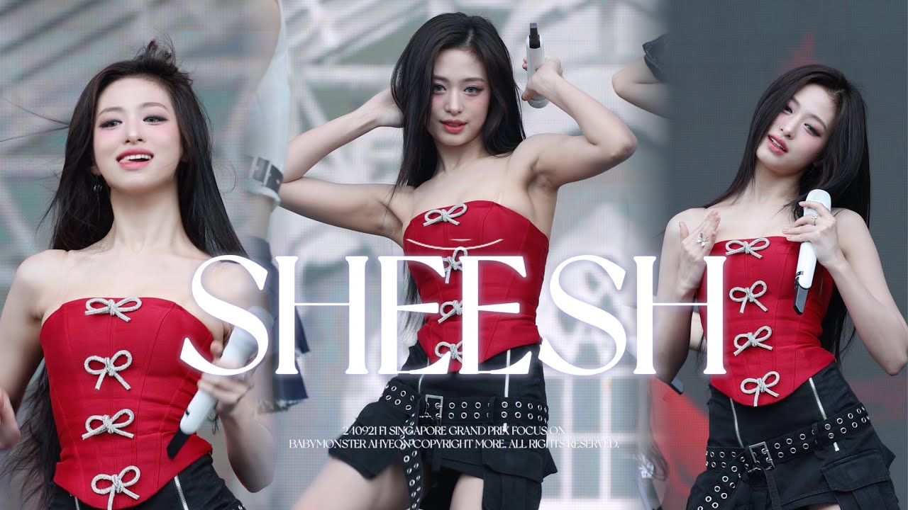 240921 F1 Singapore Grand Prix 'MONSTERS (Intro) + SHEESH' AHYEON 아현 직캠 (4K)
